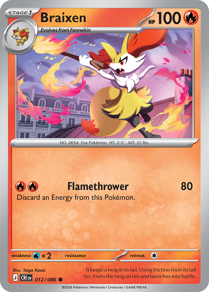 Braixen [Reverse Holo]